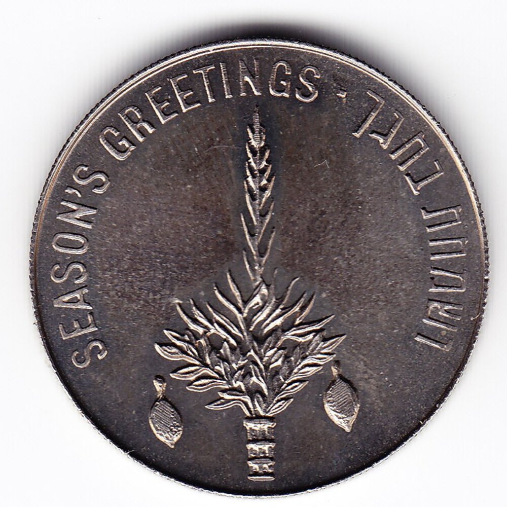 1970 Israel 'Seasons Greetings' Medal 31mm (b10)